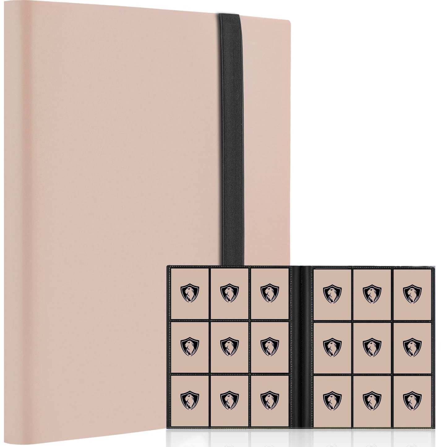 Fonwill 9-Pocket Trading Card Binder – 360 Cards, Pink Edition, Durable Polypropylene