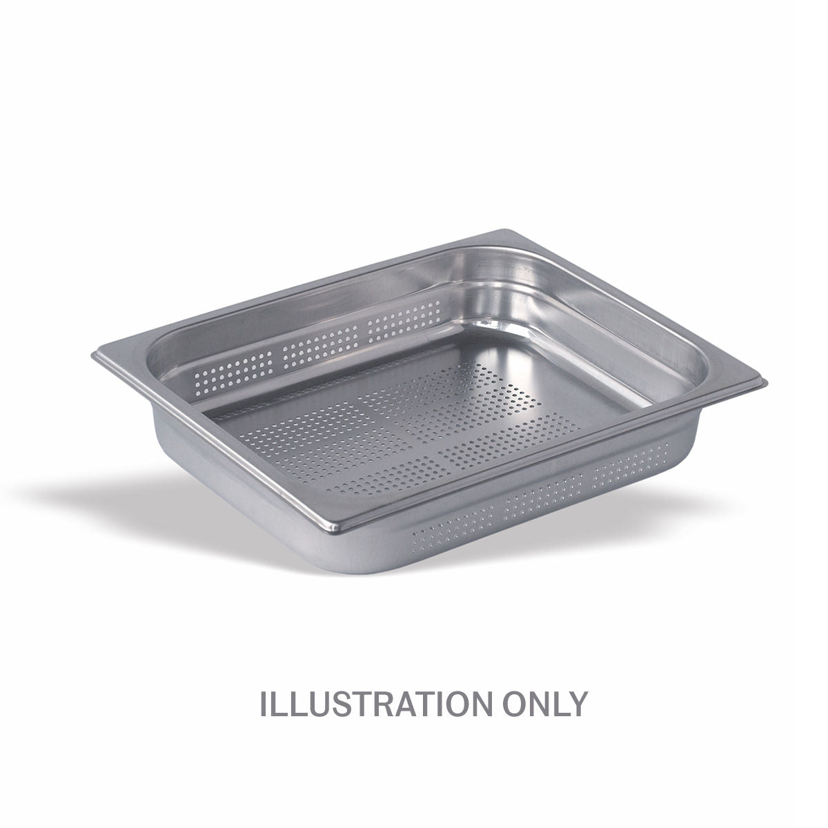 GN 1/2 Stainless Steel Gastronorm Perforated 100mm