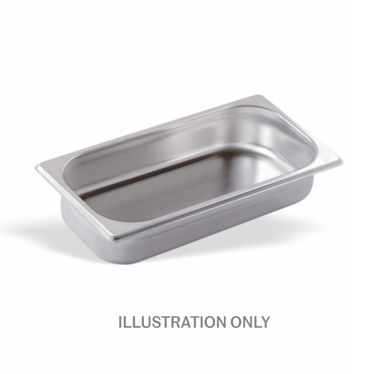 200mm Deep 1/3 Stainless Steel Gastronorm