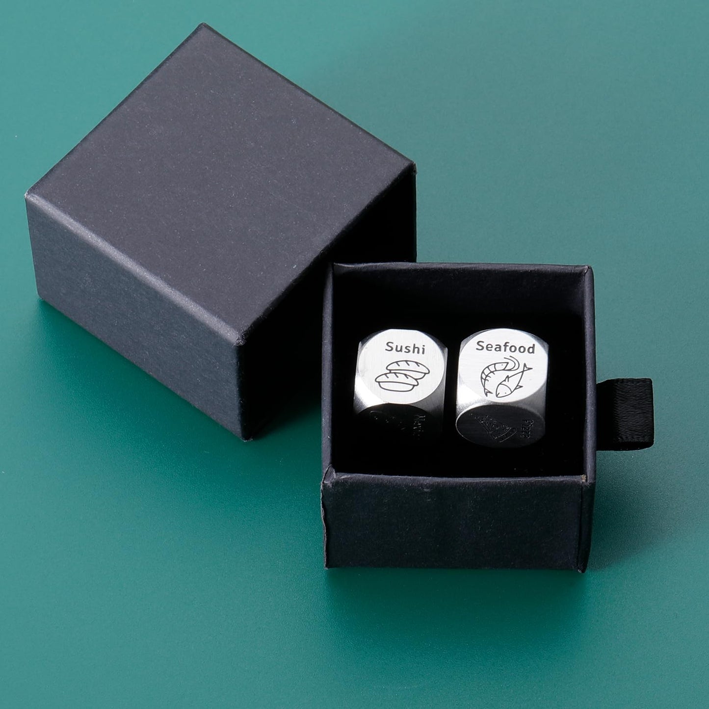 FOOZDEEVAAQ 2-Pack Food Dice Game – Valentine’s Day Gifts for Him & Her