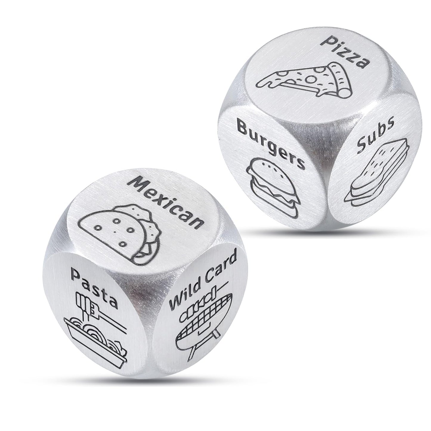 FOOZDEEVAAQ 2-Pack Food Dice Game – Valentine’s Day Gifts for Him & Her