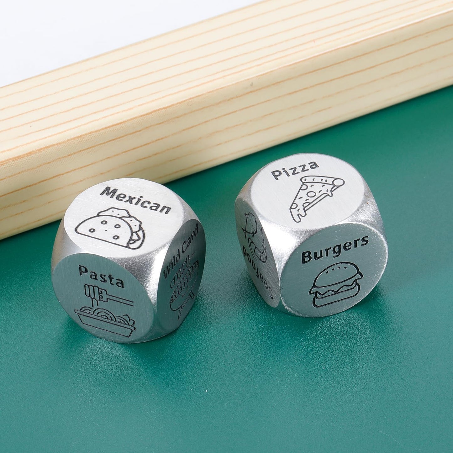 FOOZDEEVAAQ 2-Pack Food Dice Game – Valentine’s Day Gifts for Him & Her