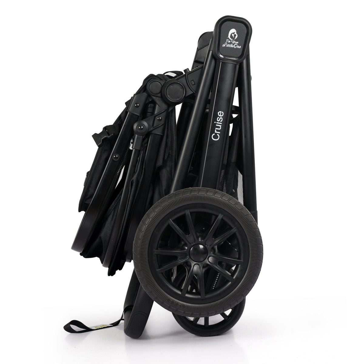 For Your Little One Cruise 3 In 1 Travel System With Car Seat And ISOFIX Base - Eclipse Black (Free Cupholder / Seat Liner Included!)