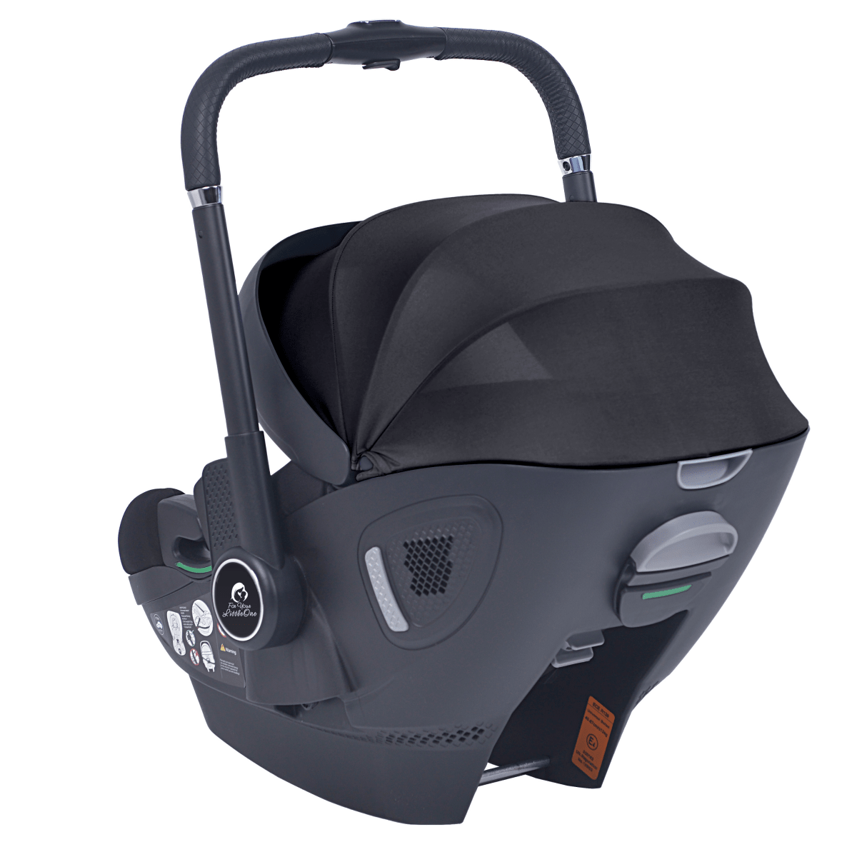 For Your Little One Qubi Infant Car Seat Stroller & Base - Eclipse Black