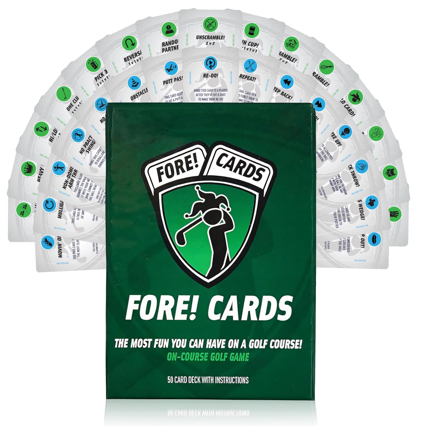 Fore Cards On Course Golf Game – Interactive Strategy Card Game for All Levels