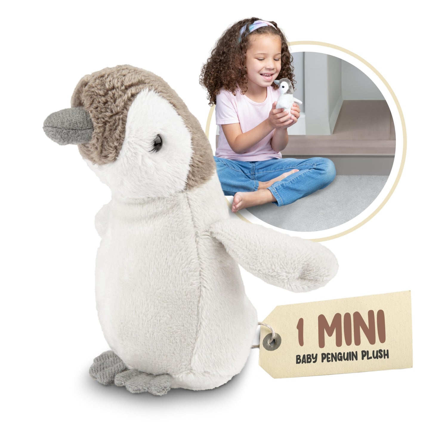 Forest & Twelfth Mini Baby Penguin Plush — Pocket-Sized 3.5–4 Inch Stuffed Toy