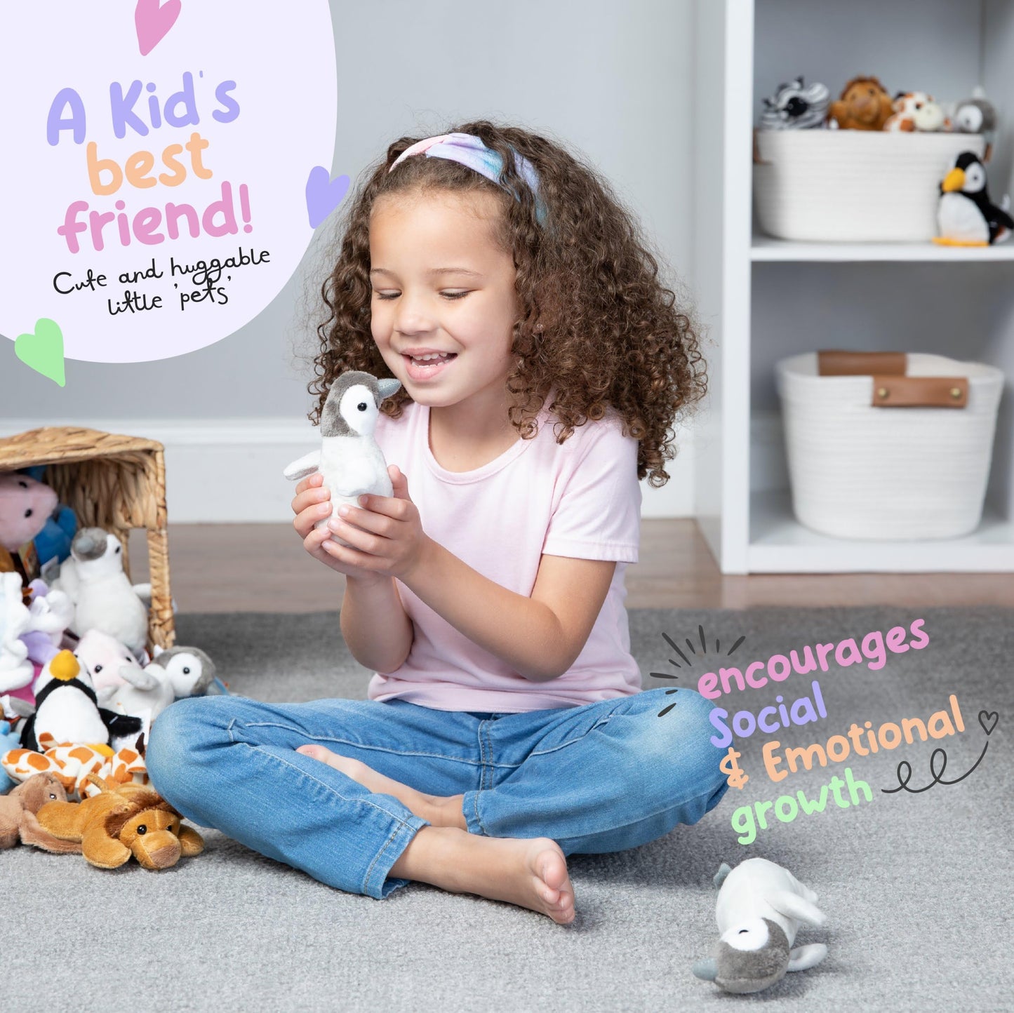 Forest & Twelfth Mini Baby Penguin Plush — Pocket-Sized 3.5–4 Inch Stuffed Toy