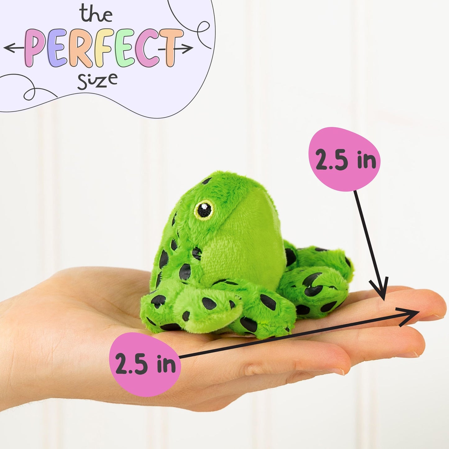 Forest & Twelfth Stuffed Frog – Mini Plush for Kids | Party Favors & Prizes