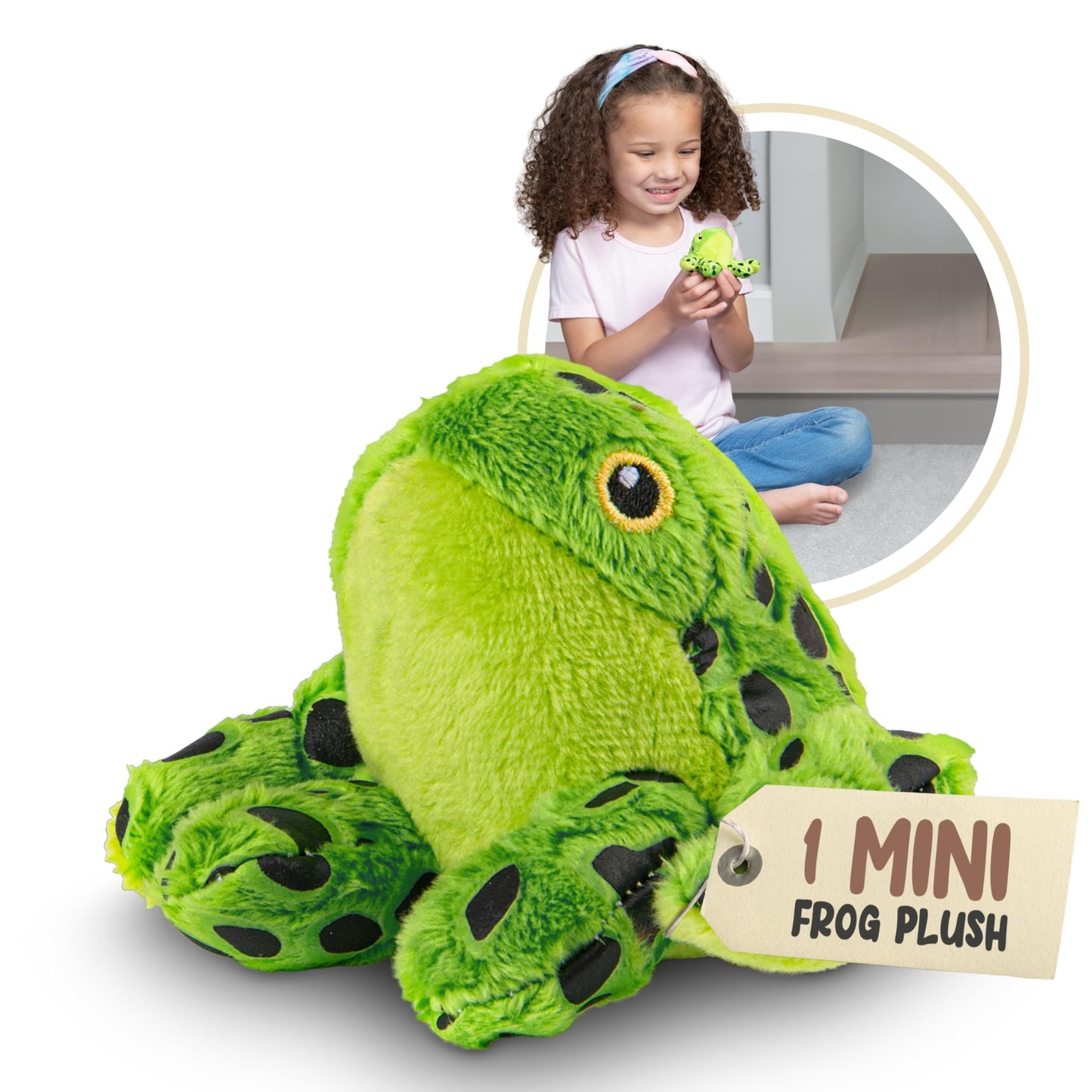 Forest & Twelfth Stuffed Frog – Mini Plush for Kids | Party Favors & Prizes