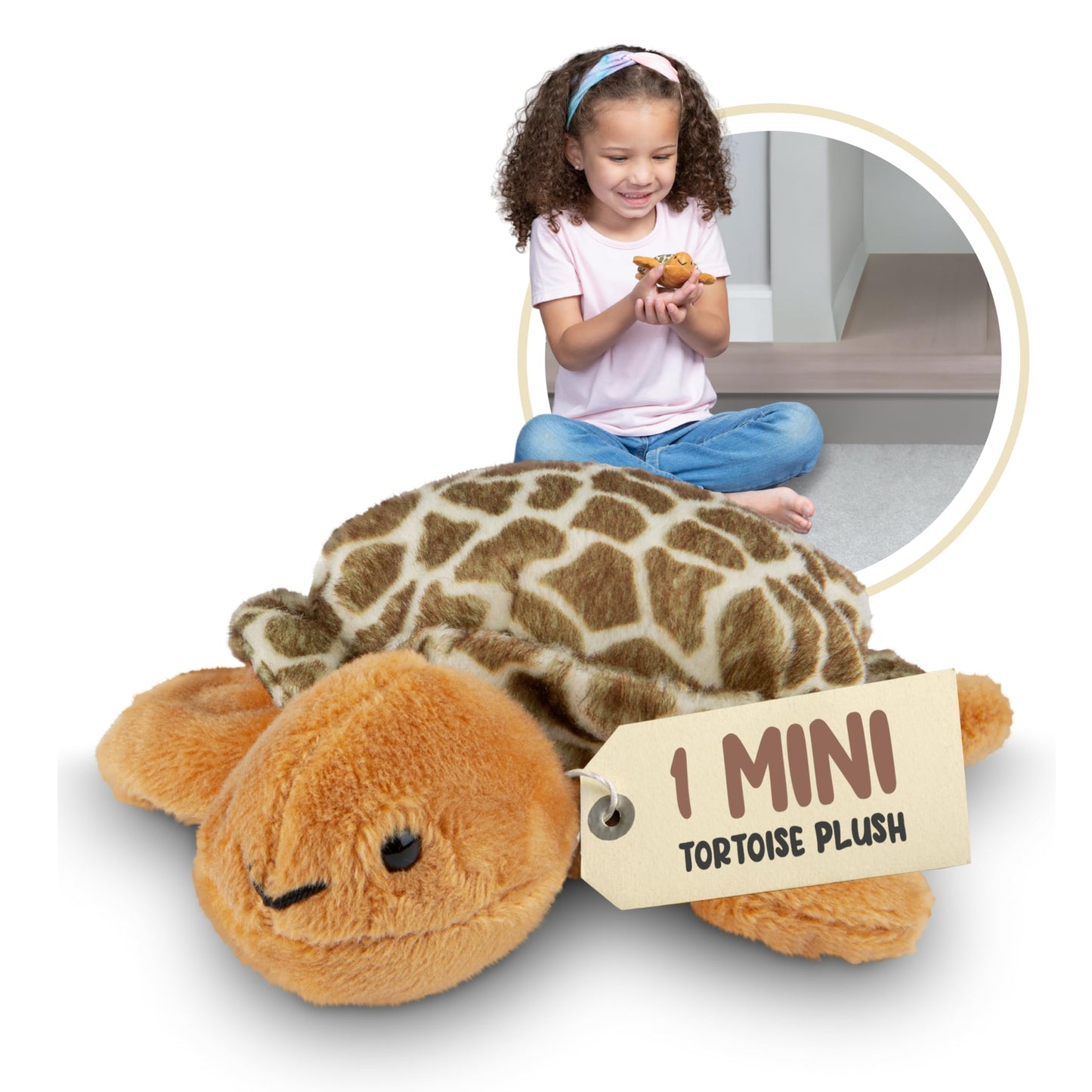 Forest & Twelfth Stuffed Tortoise – Mini Plush Toy for Kids & Party Favors