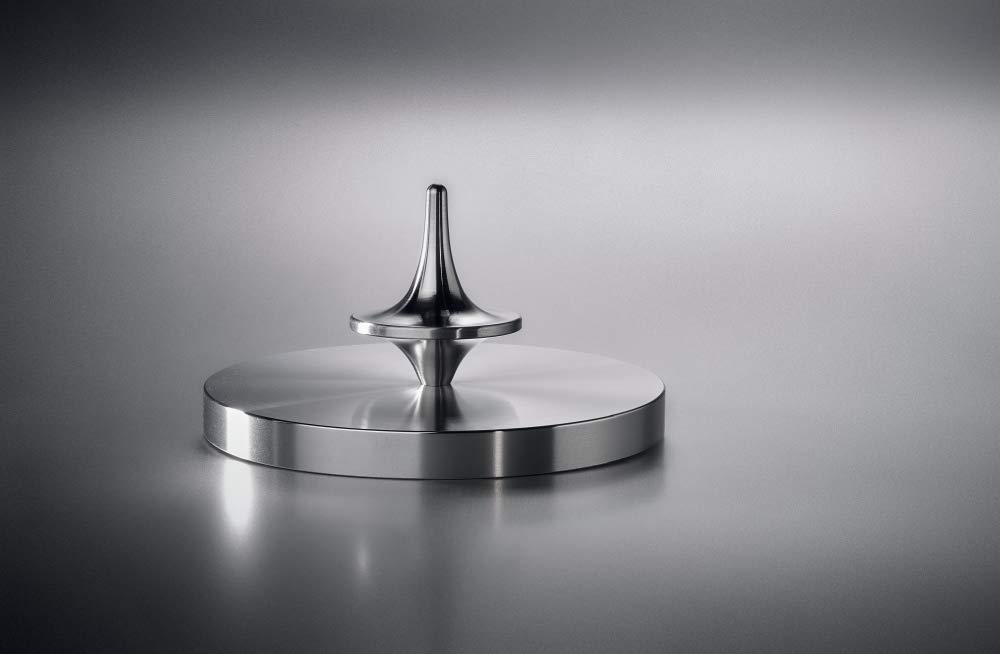 ForeverSpin Stainless Steel Brush-Finish Spinning Top | Precision, Timeless Art
