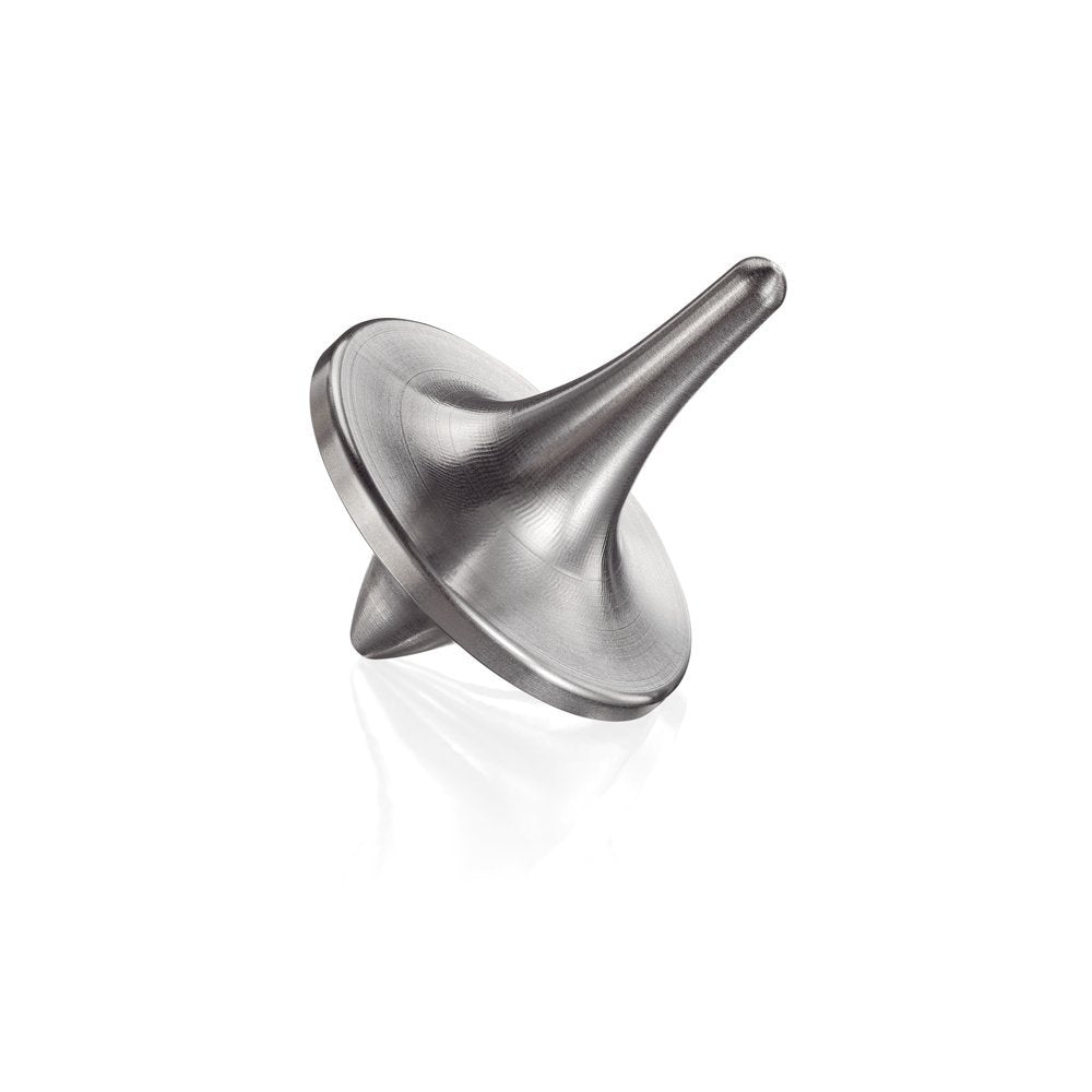 ForeverSpin Stainless Steel Brush-Finish Spinning Top | Precision, Timeless Art