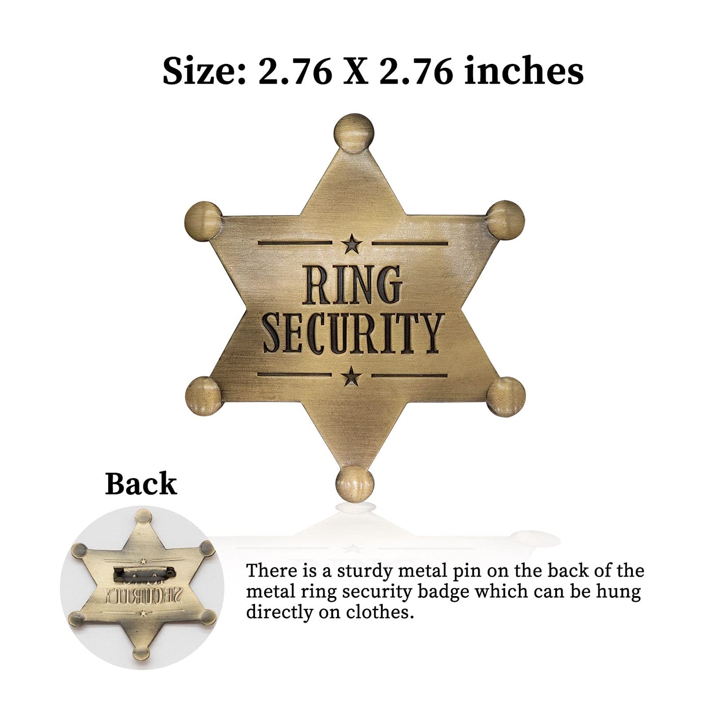 ForFine Ring Security Badge – Metal Ring Bearer Gift for Weddings & Parties