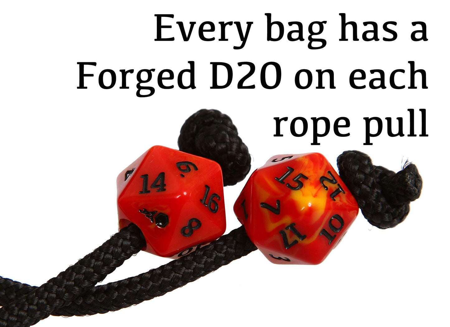 Forged Dice Co. Pouch of The Endless Hoard Dice Bag — Holds 1,000+ Dice | 7 Pockets | Rainbow Dragon Skin