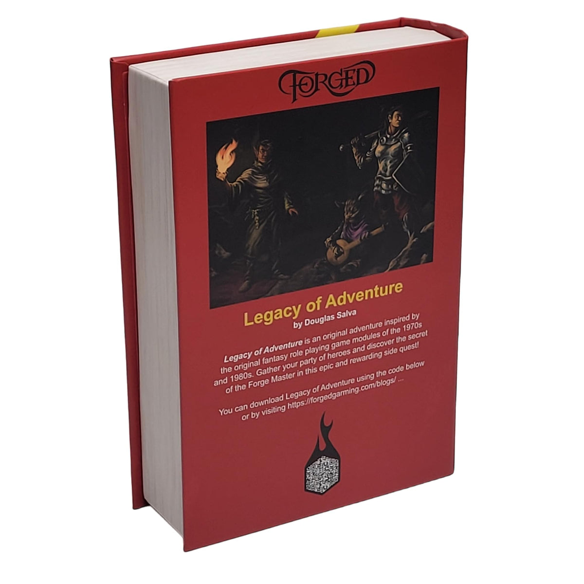 Forged Dice Co. Legacy of Adventure: 7-Piece Retro Metal RPG Dice Set + Adventure Module