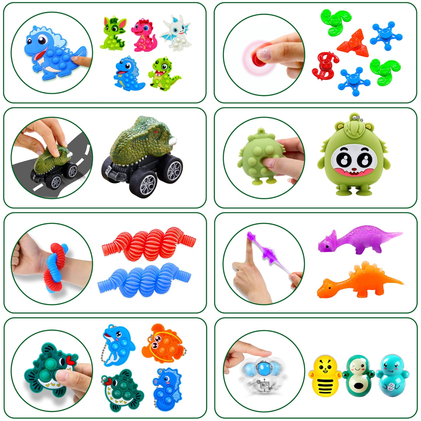 FORLINX 1000pcs Party Favors for Kids – Fidget Toys Bulk Pack & Classroom Rewards