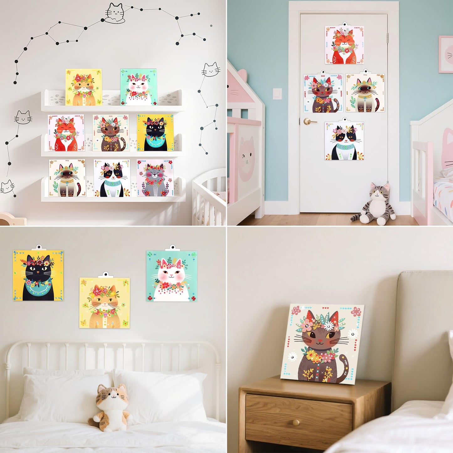 Fortand Gem Art Sticker Kit Unicorn Princess 8 Theme Diamond Art for Kids 4-12