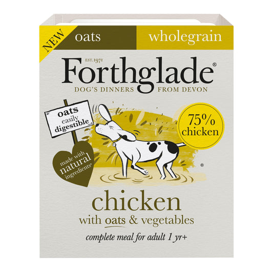 Forthglade Adult Complete Wholegrain Chicken with Oats & Veg Trays 18 x 395g