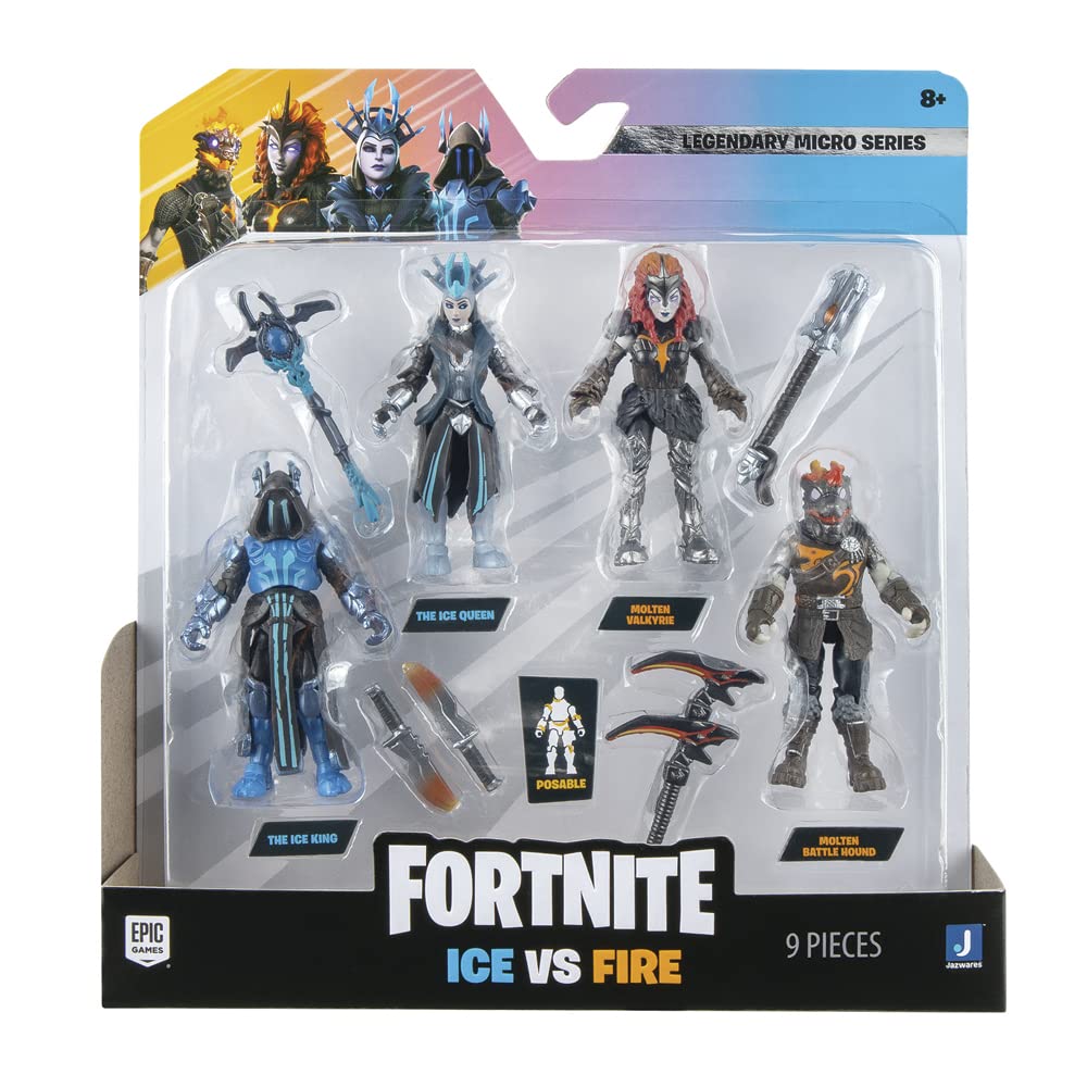 FORTNITE Micro Squad 4-Pack: 2.5-Inch Articulated Figures with Harvesting Tools
