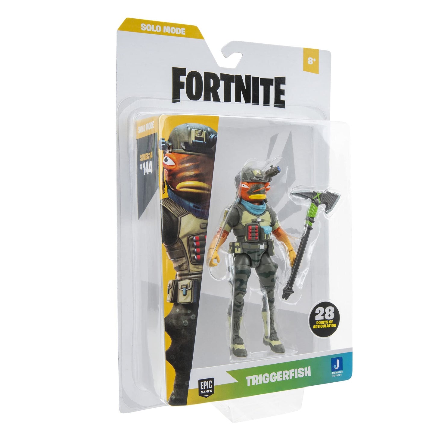 Fortnite Triggerfish 4-Inch Solo Mode Figure – Collectible Outfits & Fresh Cut Harvesting Tool