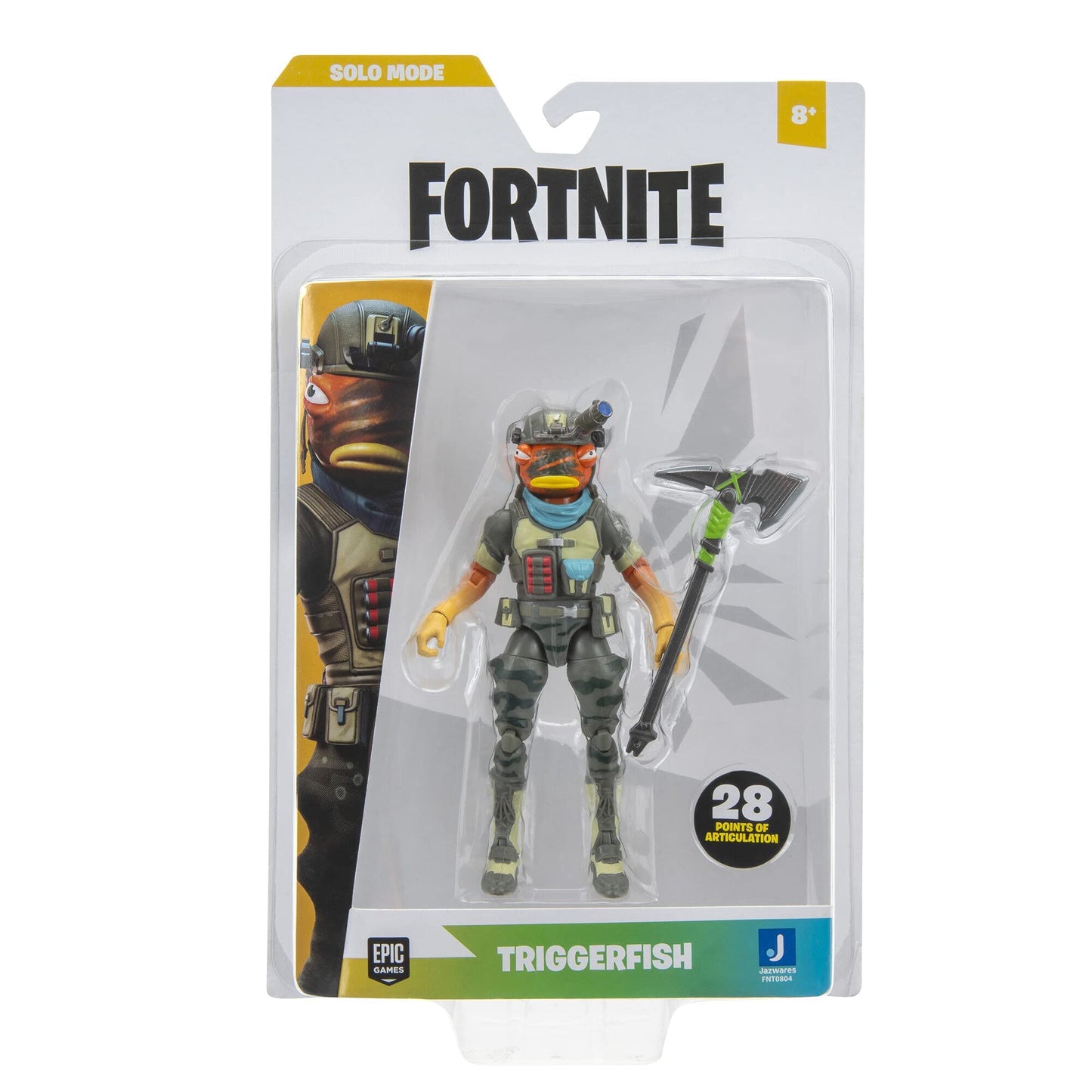 Fortnite Triggerfish 4-Inch Solo Mode Figure – Collectible Outfits & Fresh Cut Harvesting Tool