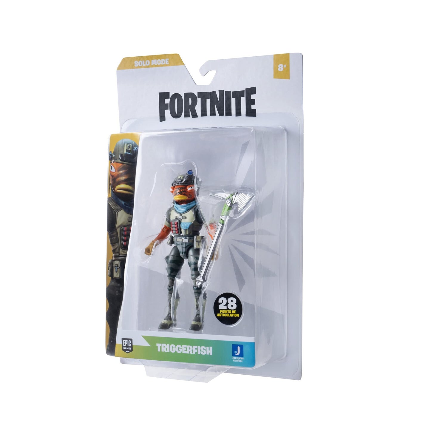 Fortnite Triggerfish 4-Inch Solo Mode Figure – Collectible Outfits & Fresh Cut Harvesting Tool