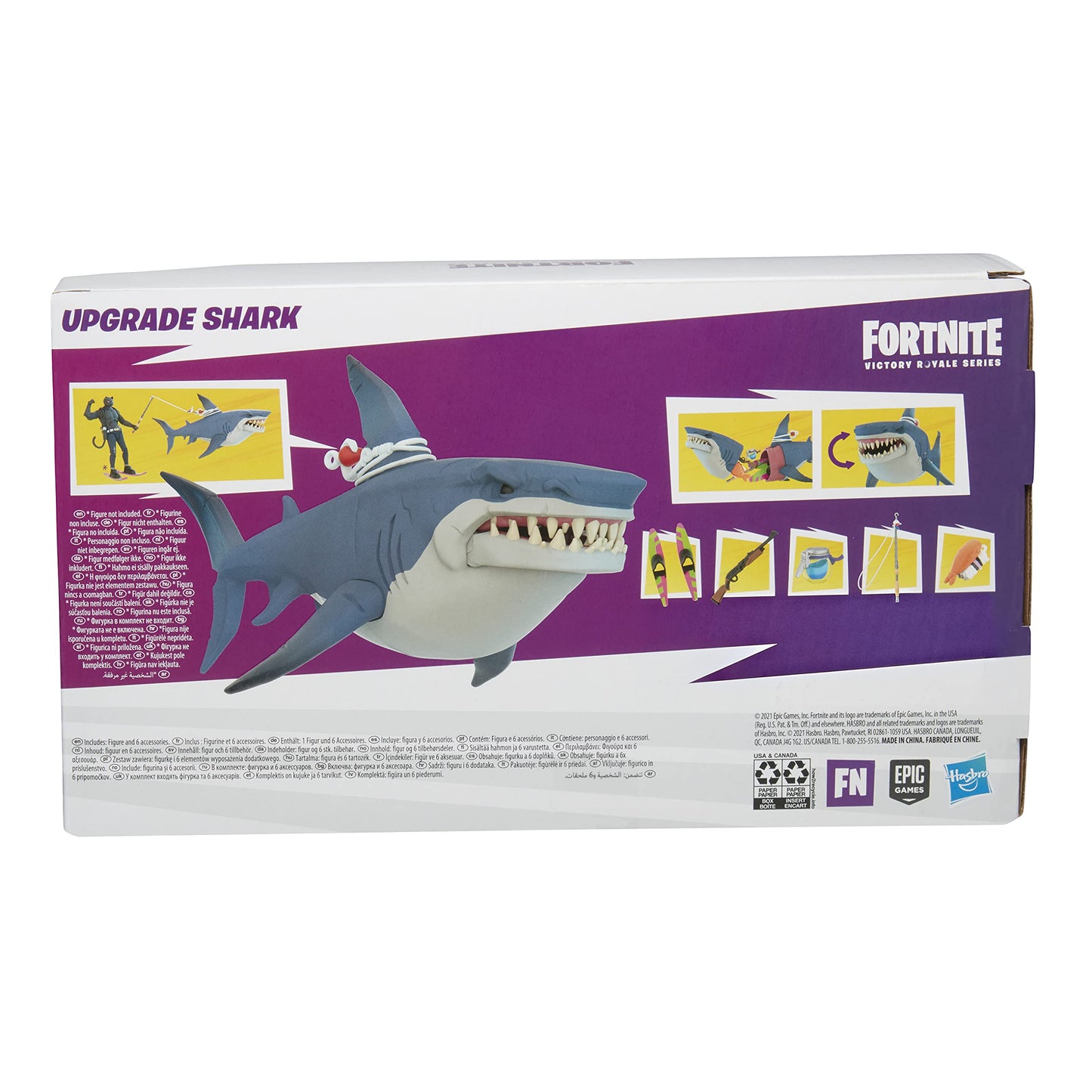 Fortnite Victory Royale Upgrade Shark Figure – 6-Inch with Accessories | Ages 8+