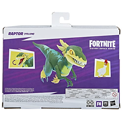 Fortnite Victory Royale Series Raptor Figure (Yellow) – 6-Inch Collectible with Accessories