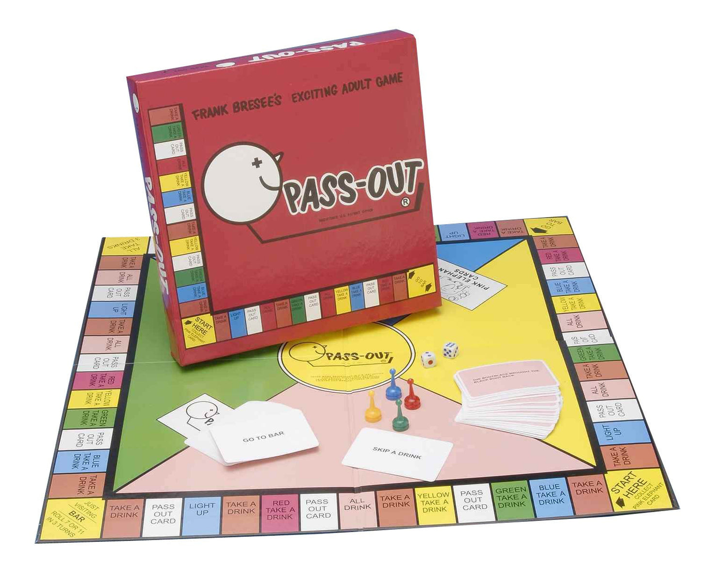 Forum Novelties Pass-Out Drinking Board Game – Adult Party Game for 2-4 Players
