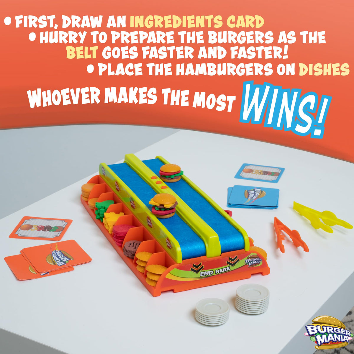 Fotorama Burger Mania: Sizzling Build‑A‑Burger Game for 2 Players on a Moving Conveyor