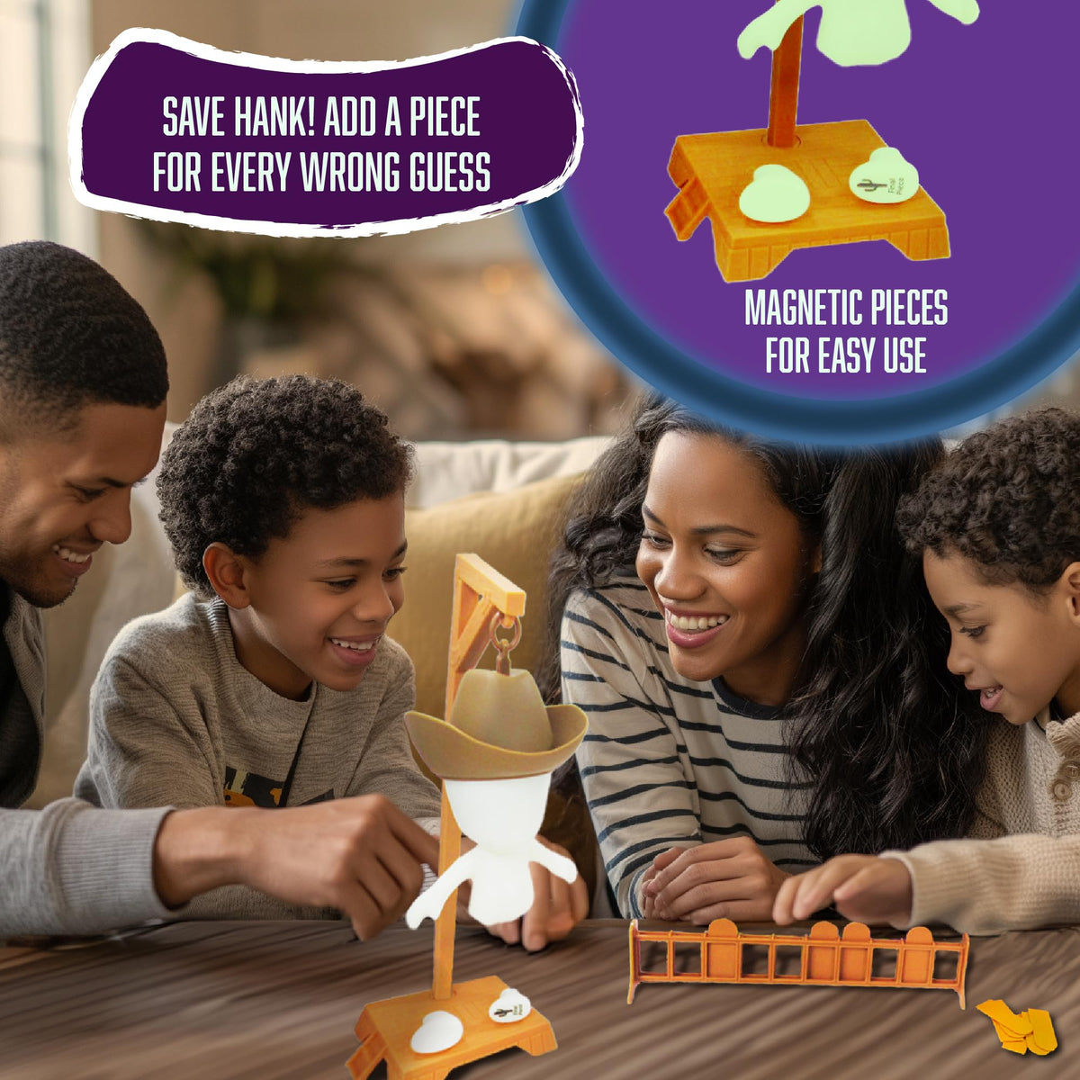 Fotorama Hankman Glow Magnetic Hangman Game – Glow in the Dark Travel Toy