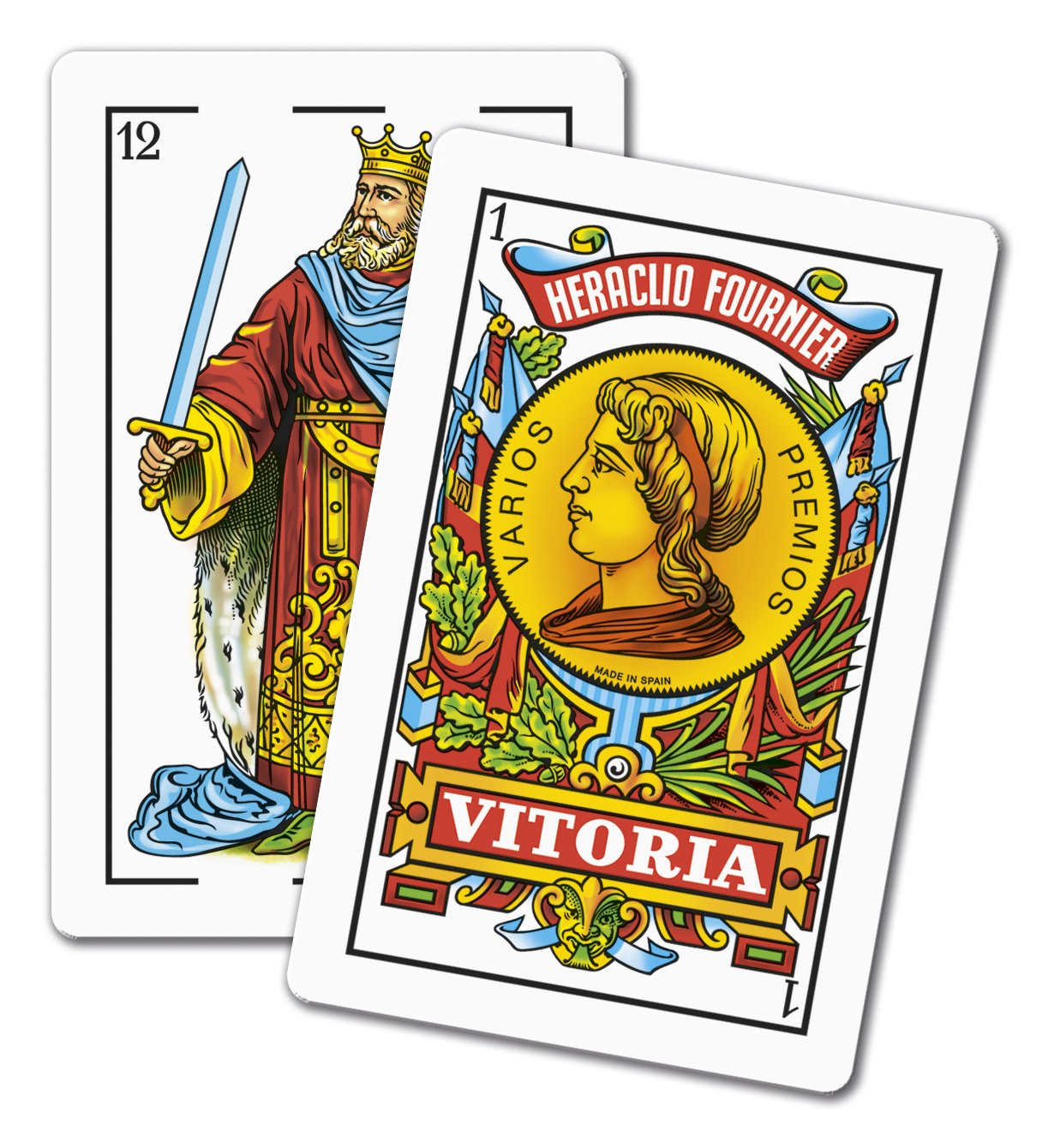 Fournier No. 2100 – 100% Plastic Spanish-Style Cards (Casino-Quality PVC)