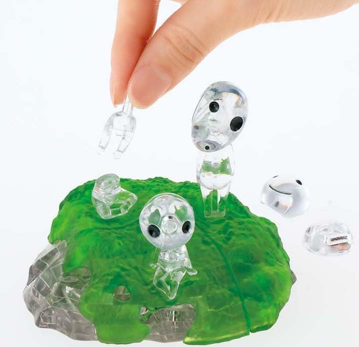 FOXCUP Studio Ghibli Kodama 33-Piece 3D Crystal Puzzle – Clear JP Edition