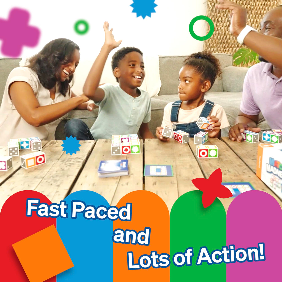 FoxMind Match Madness Board Game – Visual Recognition & Pattern Matching for Family Fun