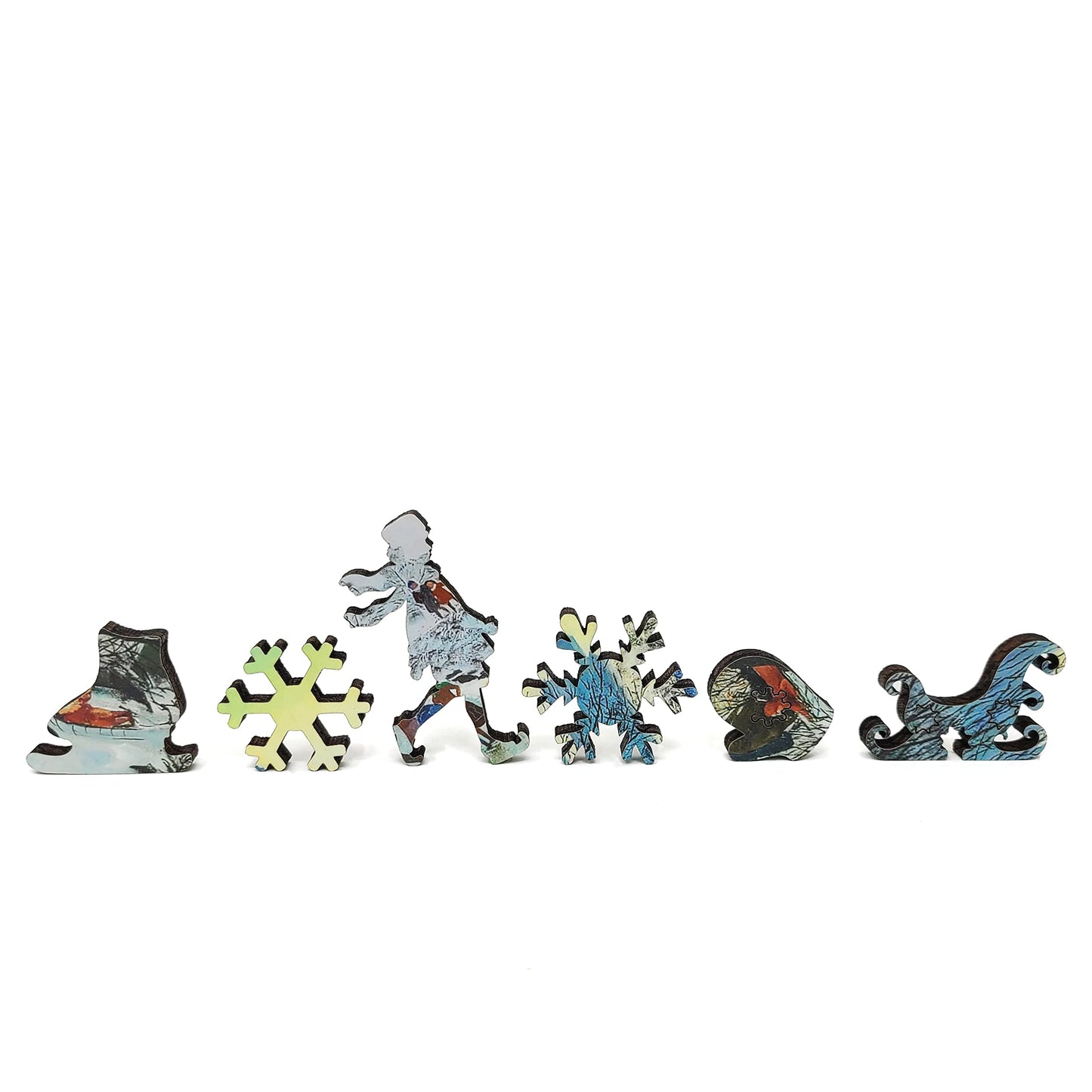 FoxSmartBox Wooden Puzzle for Adults — 180 Pieces, Whimsies, Made in USA | Skating in Central Park