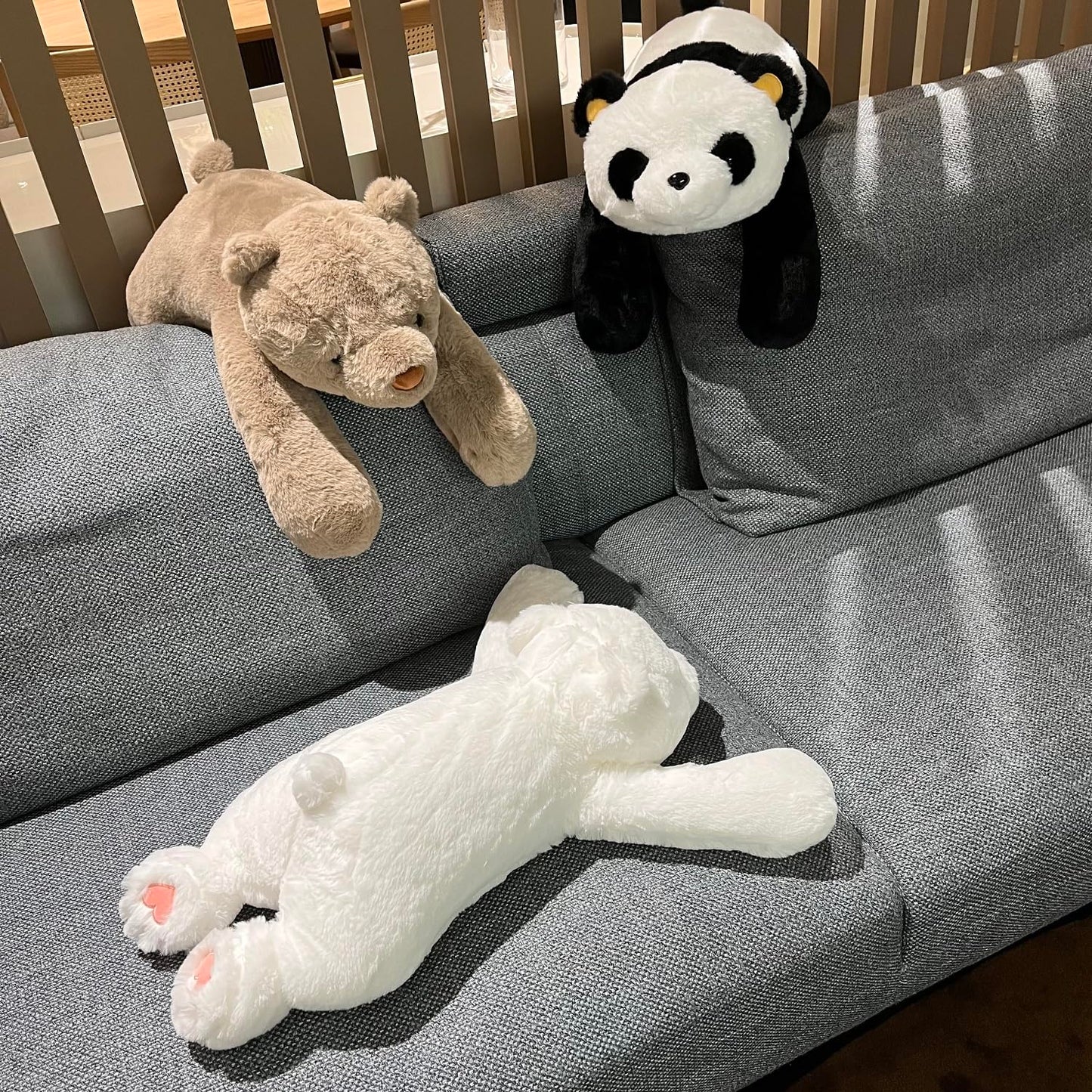 FoxVilla Polar Bear Weighted Plush 24in — 4lbs for Adults & Kids