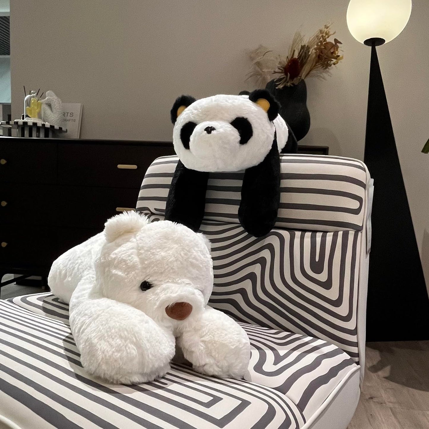 FoxVilla Polar Bear Weighted Plush 24in — 4lbs for Adults & Kids