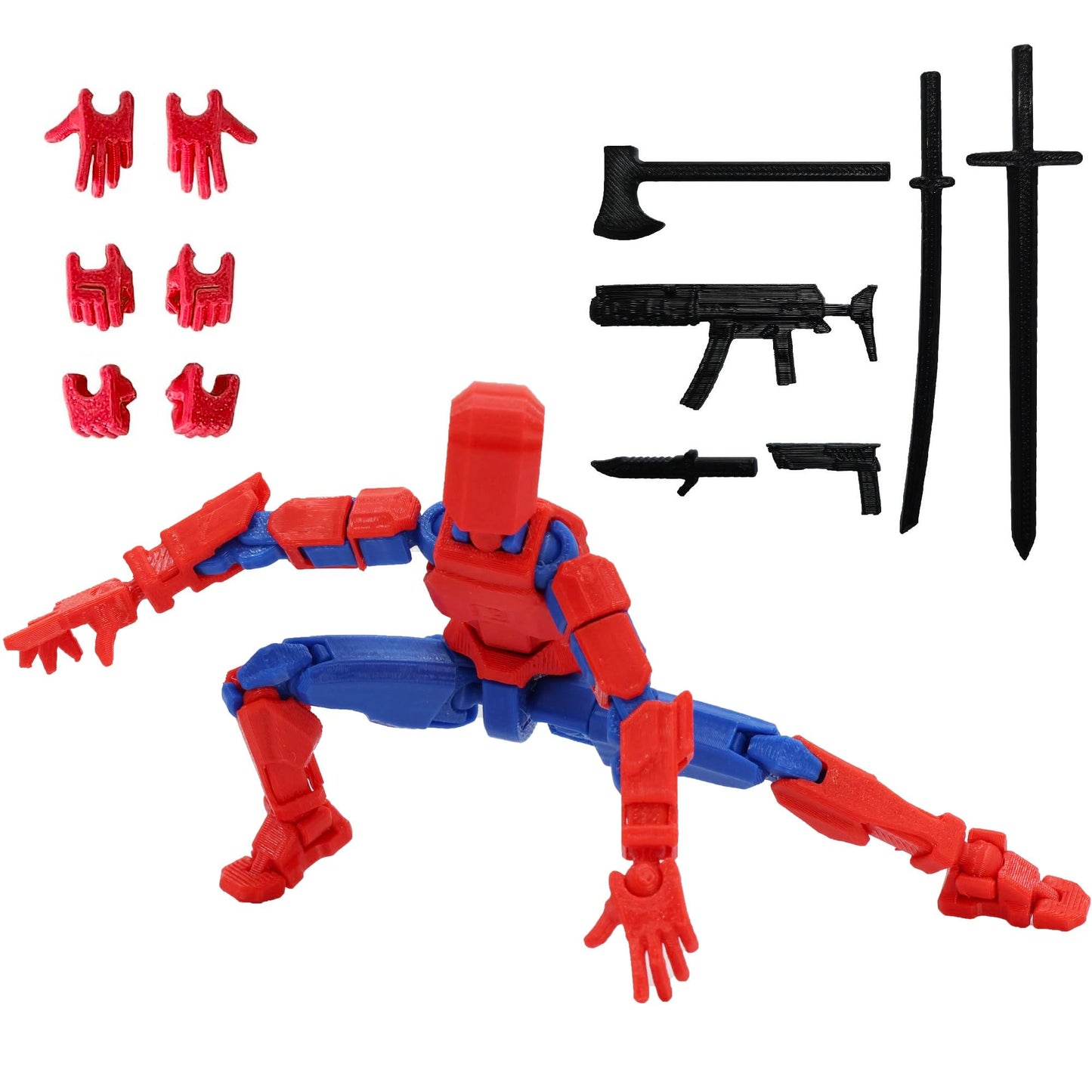 FoxVilla Titan13 3D Printed Action Figure – Assembled T13 Figure