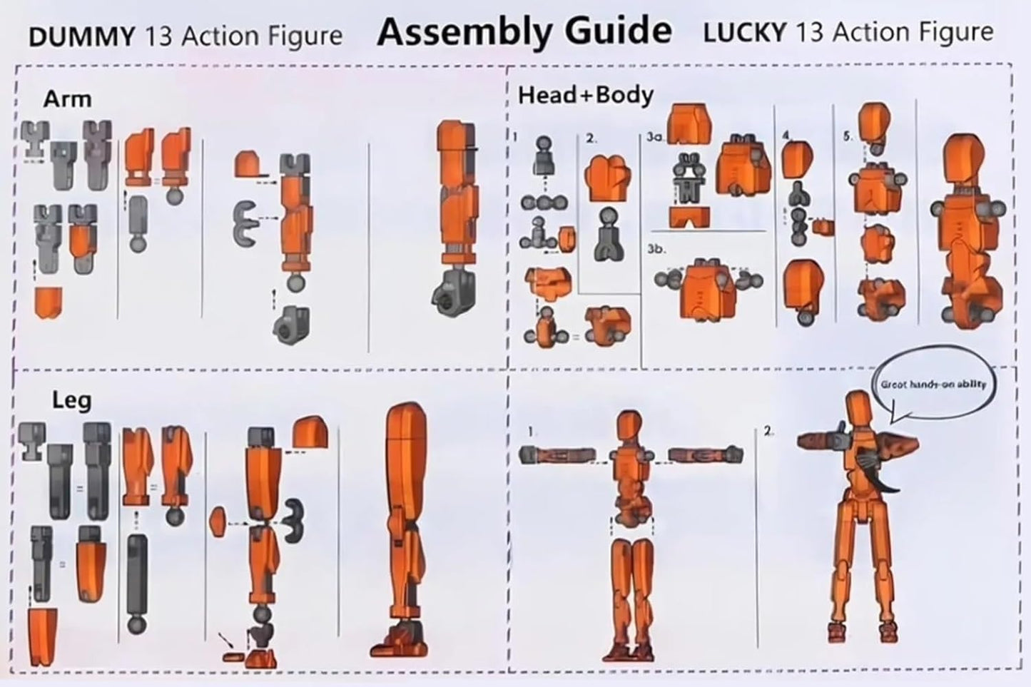 FoxVilla Titan13 3D Printed Action Figure – Pre-Assembled & Fully Articulated