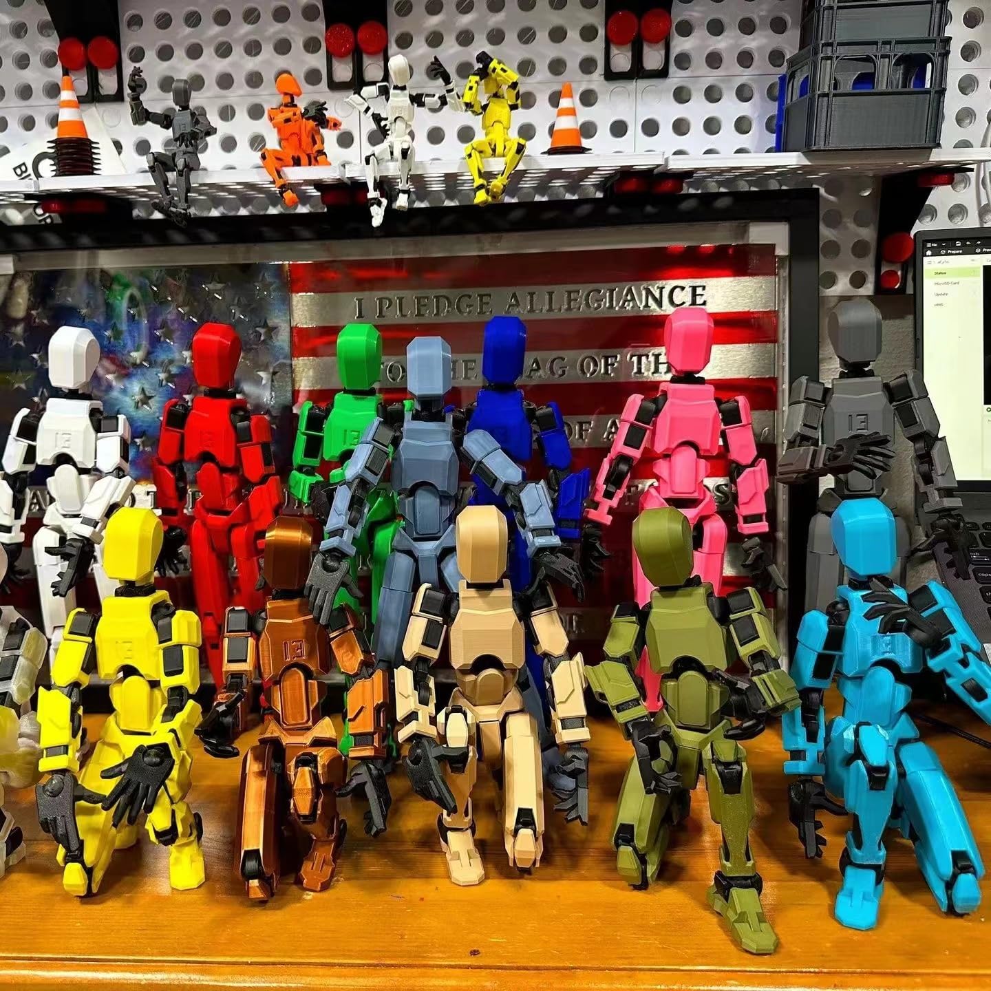 FoxVilla Assembly Completed T13 Action Figure | Titan13 3D Printed, Fully Jointed