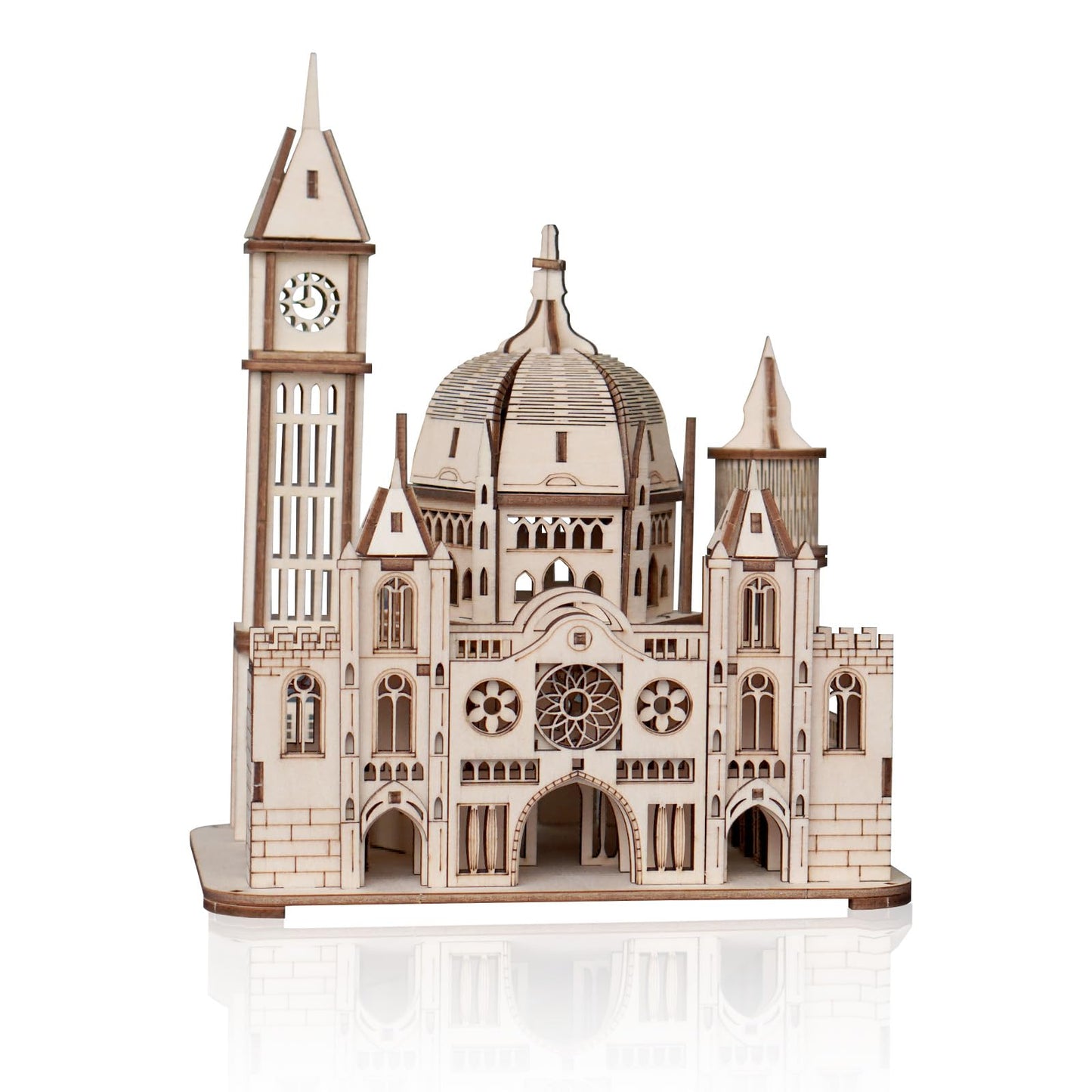 Foyucool 3D Castle Puzzle for Adults | DIY Wooden Model Kit