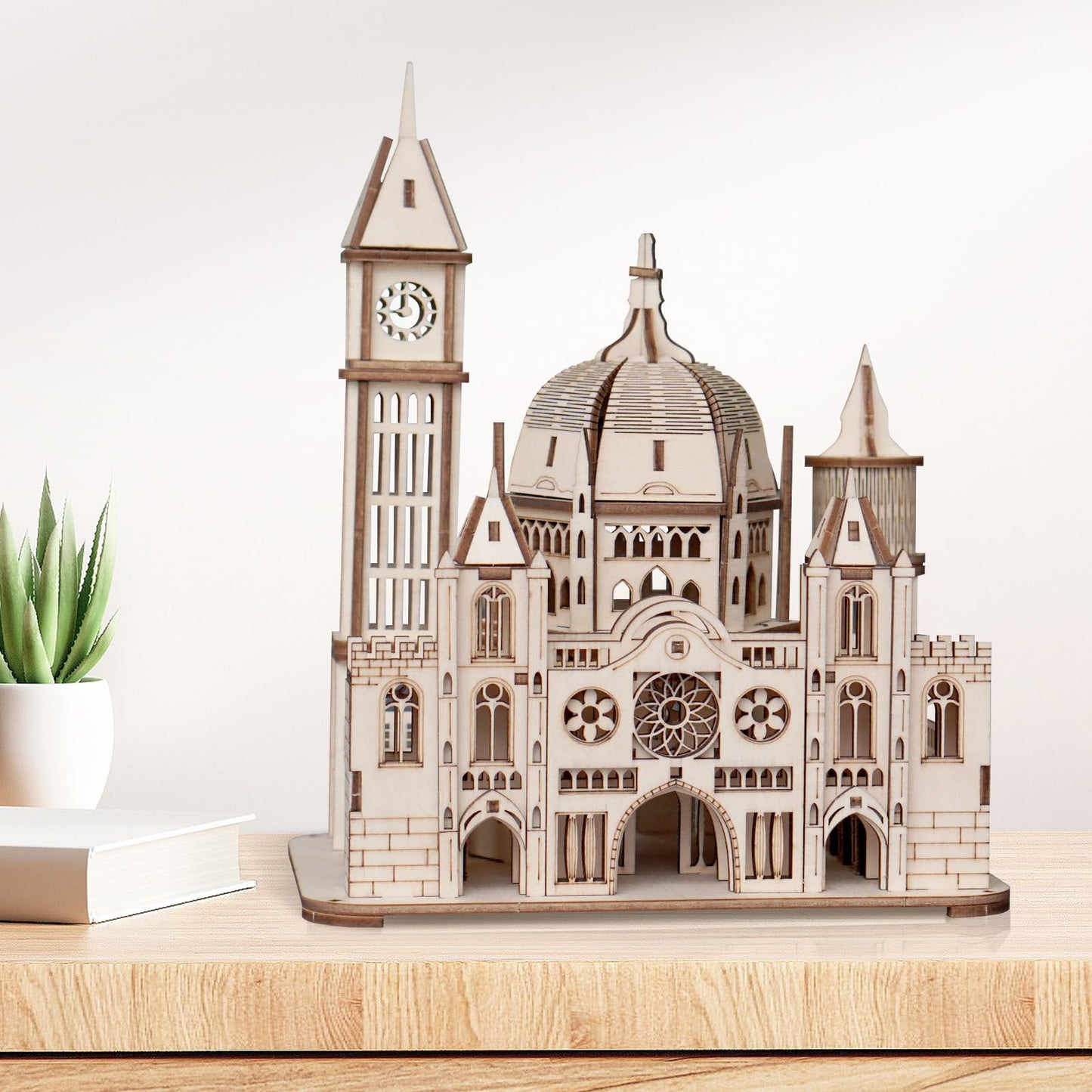 Foyucool 3D Castle Puzzle for Adults | DIY Wooden Model Kit