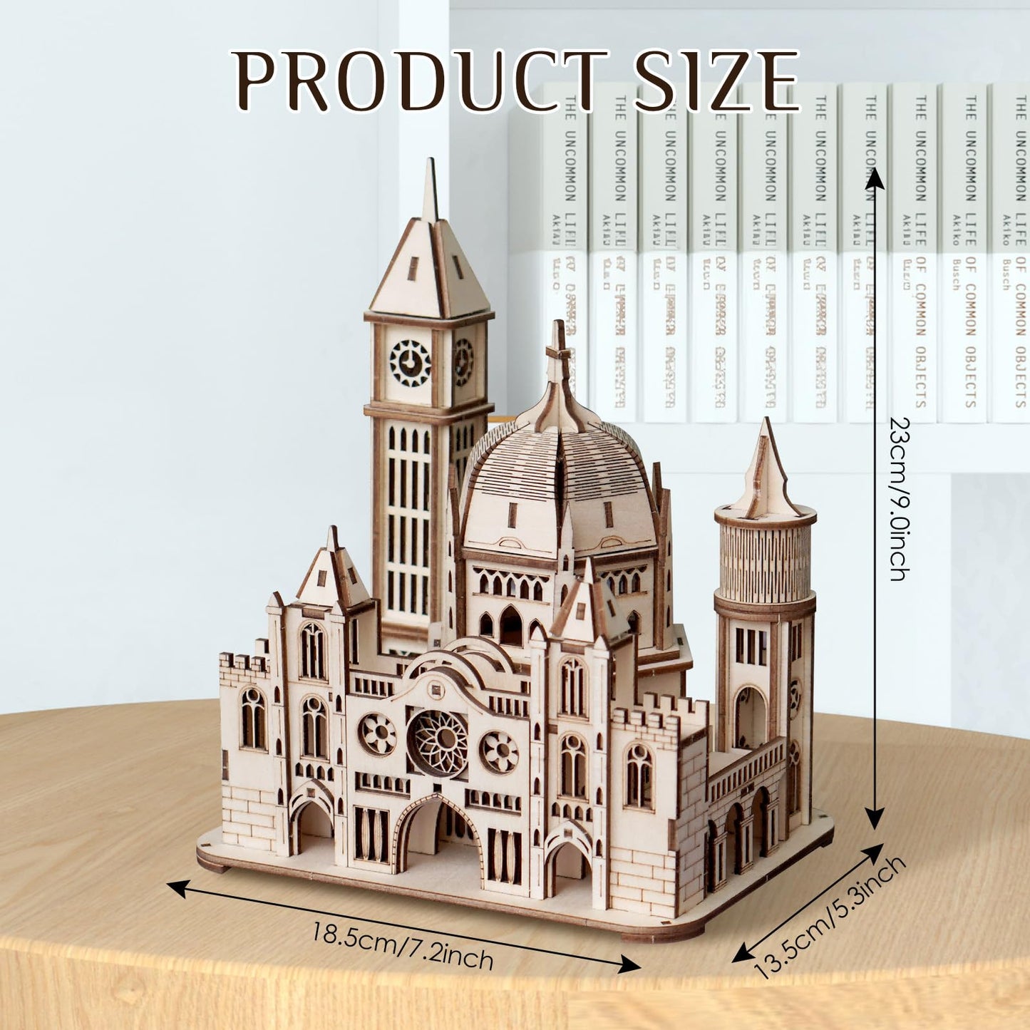 Foyucool 3D Castle Puzzle for Adults | DIY Wooden Model Kit