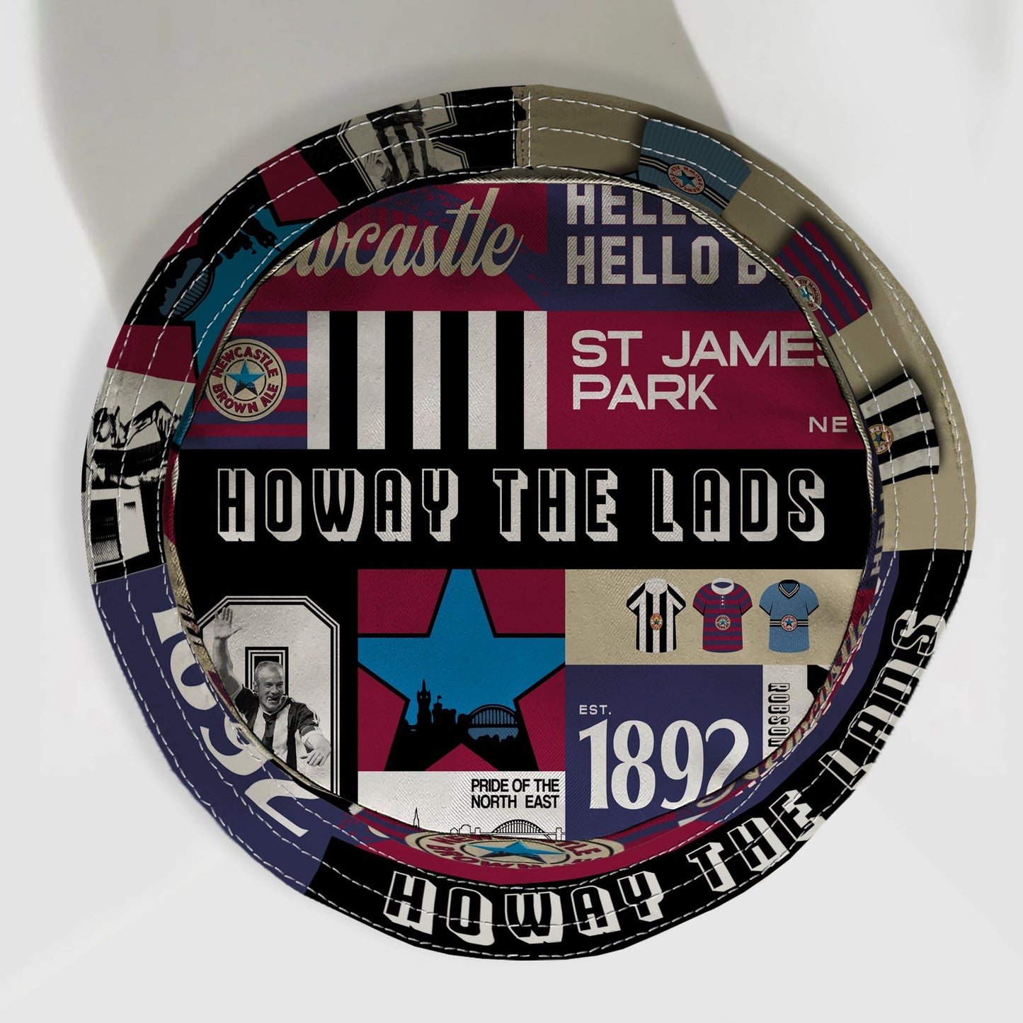 Newcastle - History Montage - Bucket Hat
