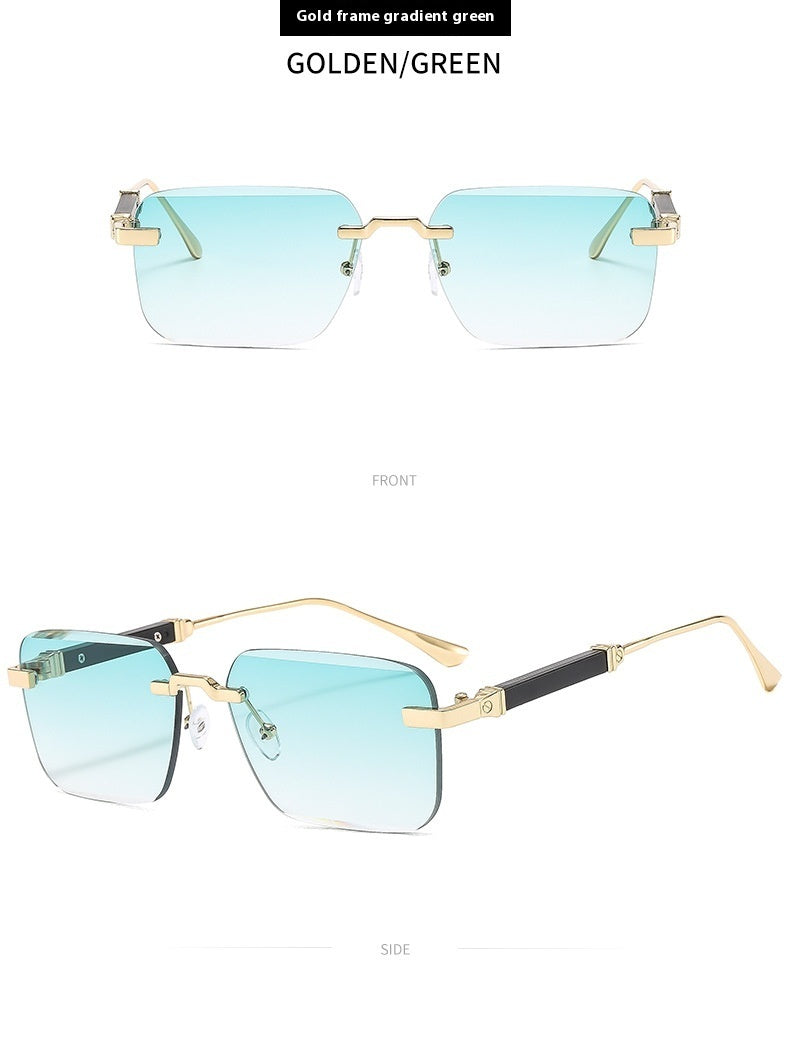 Frameless Trimming Fashion Sunglasses