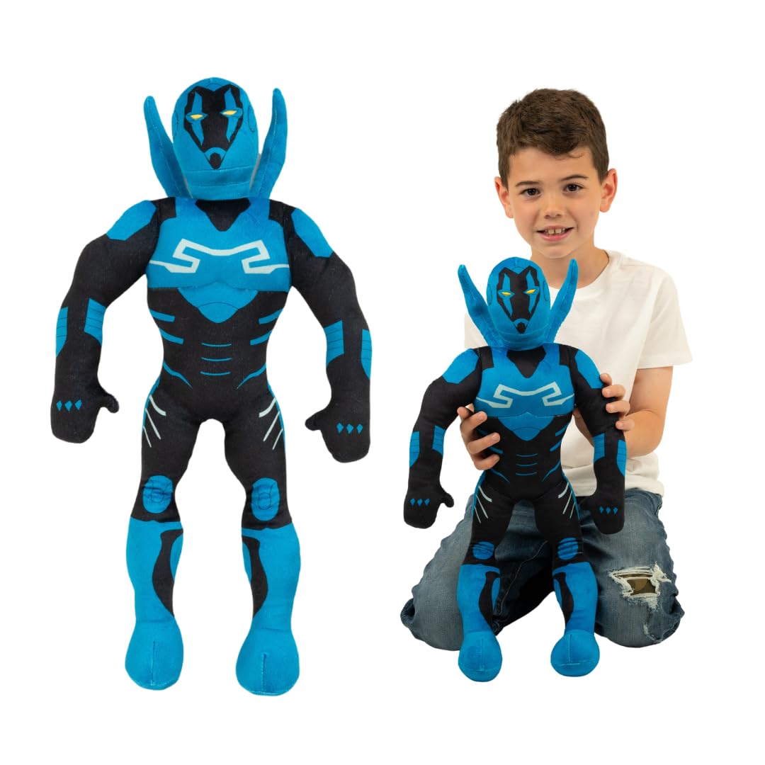 Franco WB Blue Beetle Plush Cuddle Pillow Buddy – One Size, Official Licensed DC Comics Kids Bedding