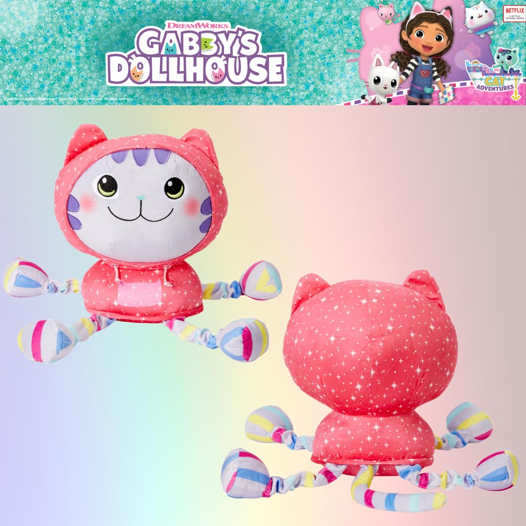 Franco DreamWorks Gabby's Dollhouse DJ Catnip Plush Cuddle Pillow Buddy – Officially Licensed