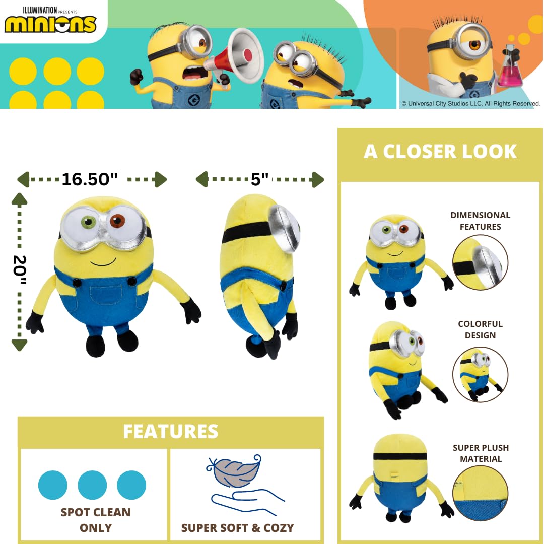 Franco Minions Bob Cuddle Pillow Buddy – Official Minions Plush