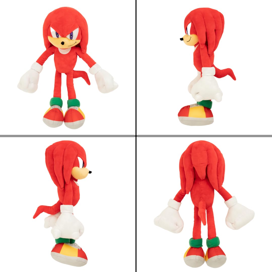 Franco Sonic Knuckles Cuddle Pillow Buddy – Ultra-Soft Plush Kids Bedding (Official Sega)