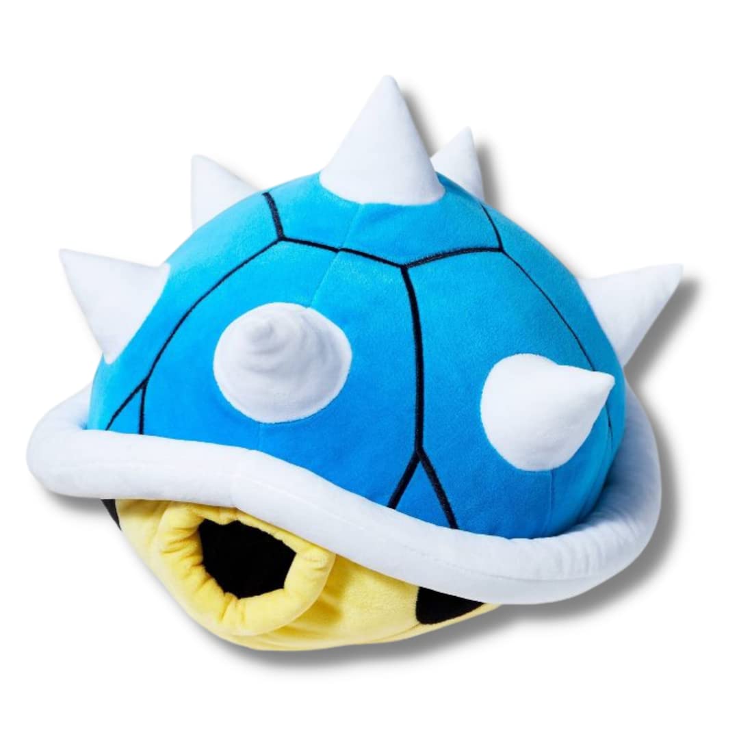 Franco Super Mario Blue Shell Plush Cuddle Pillow Buddy – Officially Licensed, 11x14
